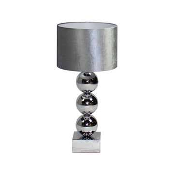 Tafellamp Shine Zilver 3 Bollen