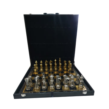 Schaakbord Majestic met Box Goud