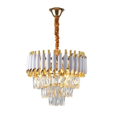 Hanglamp Odessa Rond Wit S Goud