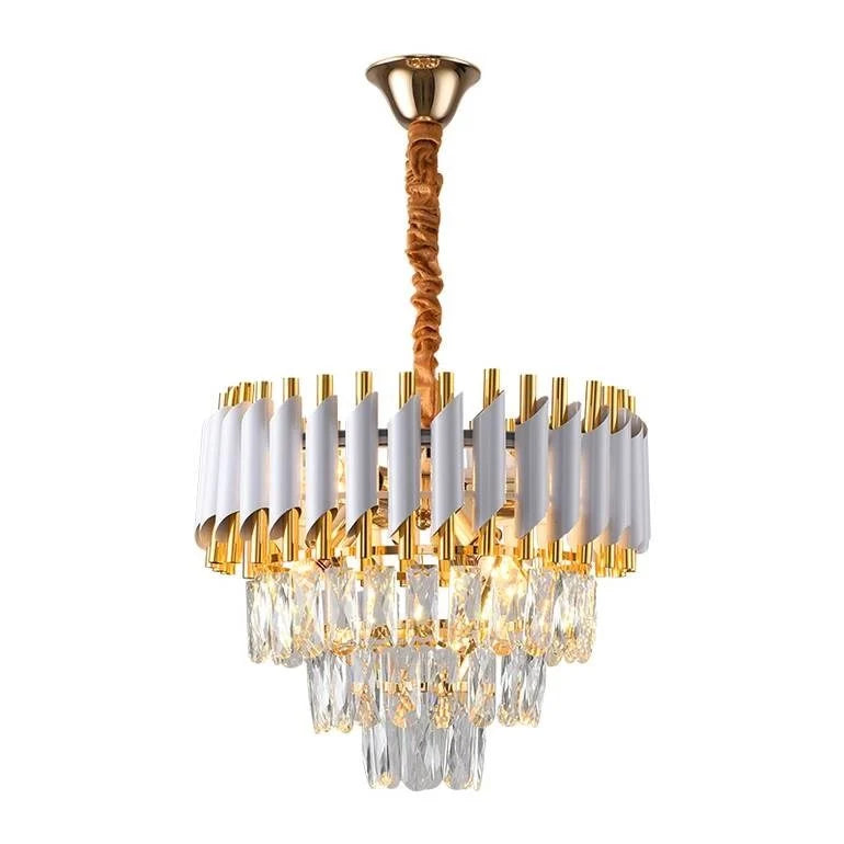Hanglamp Odessa Rond Wit S Goud