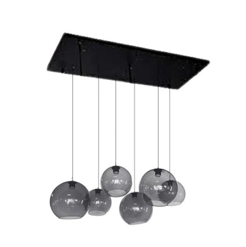Hanglamp Stellar Smoke Glas 6 Lichts
