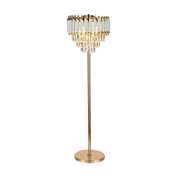 Vloerlamp Odessa Goud Wit