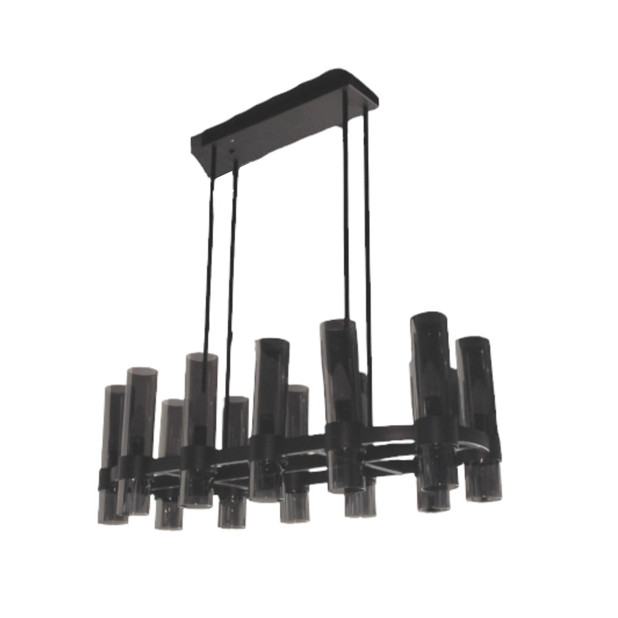 Hanglamp Crown Zwart Ovaal