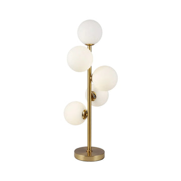 Tafellamp Stella Opaal Glas Goud