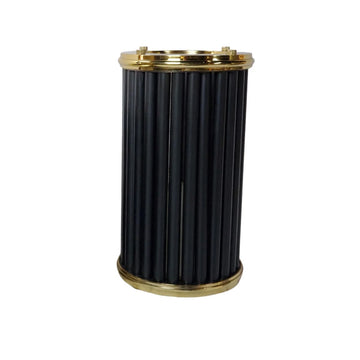Windlicht Vogue Goud Zwart L
