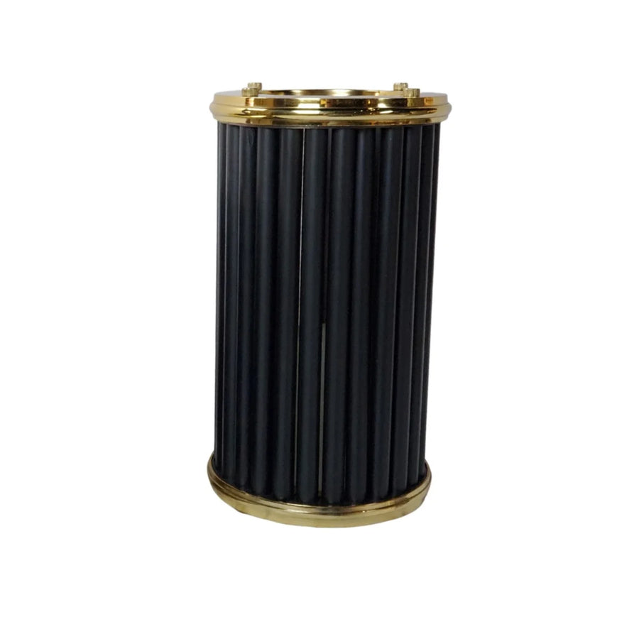Windlicht Vogue Goud Zwart L