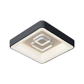 Plafondlamp Livia LED Zwart Vierkant