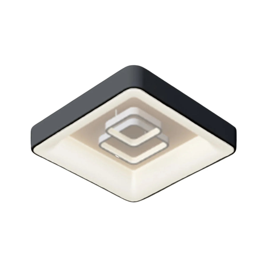 Plafondlamp Livia LED Zwart Vierkant