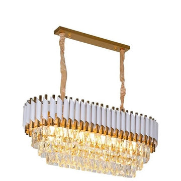 Hanglamp Odessa Ovaal Wit Goud