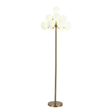 Vloerlamp Bella Opaal Glas Goud