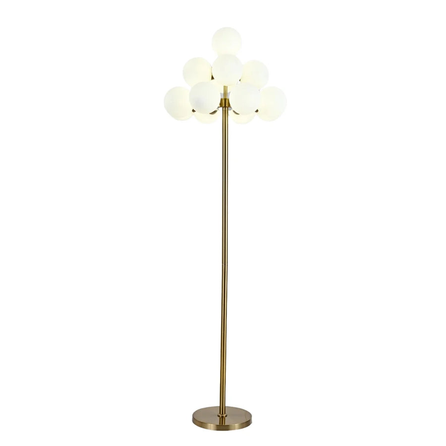 Vloerlamp Bella Opaal Glas Goud