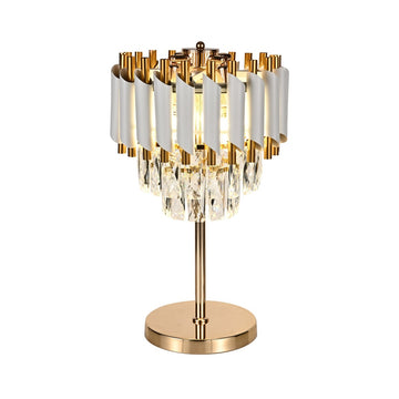 Tafellamp Odessa Goud Wit