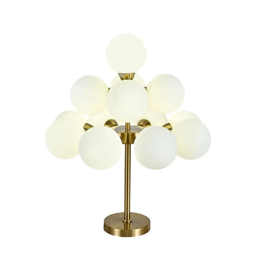 Tafellamp Bella Opaal Glas Goud