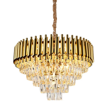 Hanglamp Odessa Rond Goud L