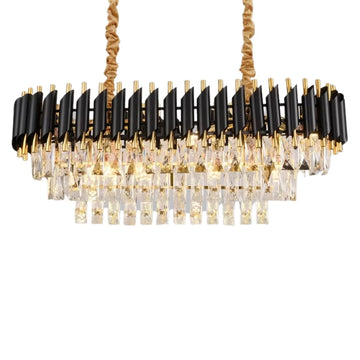 Hanglamp Odessa Ovaal Zwart Goud