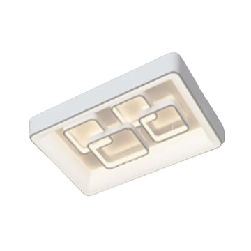 Plafondlamp Livia LED Zilver Rechthoek