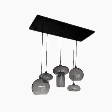 Hanglamp Stellar Smoke Glas 6 Lichts Mix