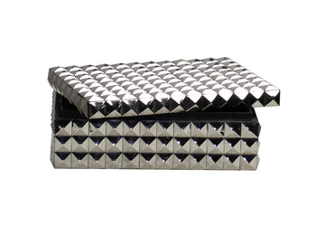 Luxury Opbergbox Serena Zilver L