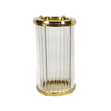 Windlicht Vogue Transparant Goud L