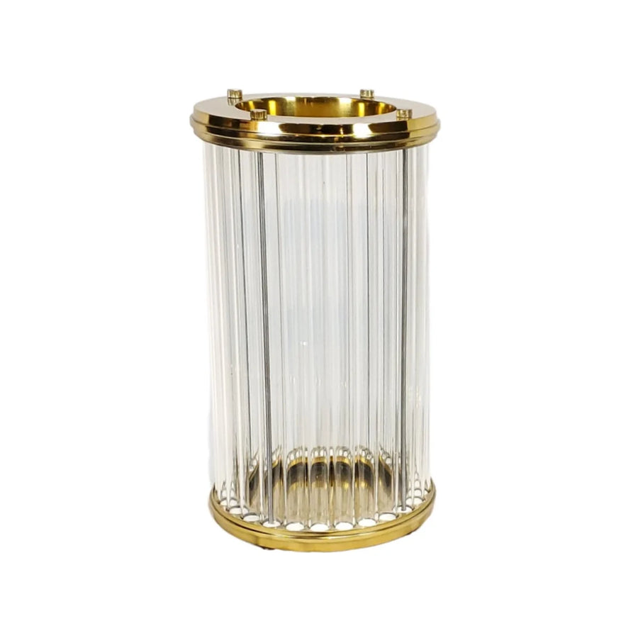Windlicht Vogue Transparant Goud L