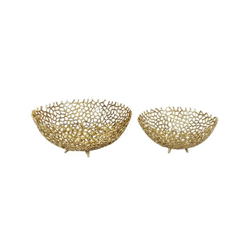 Rivera Decoratie Schalen Set Goud S