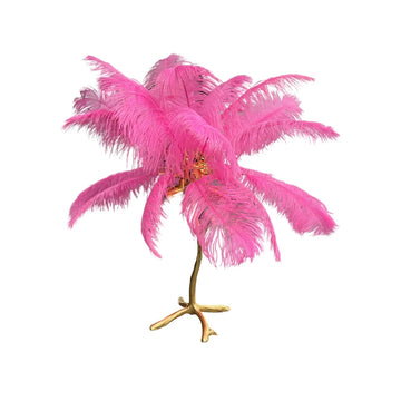 Tafellamp Pauw Goud Roze