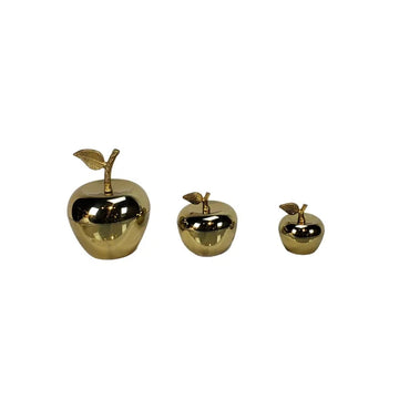 Luxe Appel Decoratie Set van 3 Goud