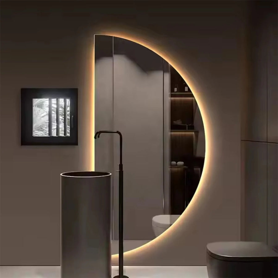 LED Spiegel Maison Half Mat S