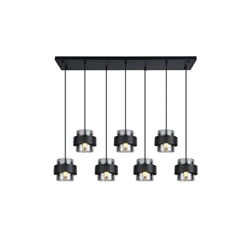 Hanglamp Lucille Zwart 7 Lichts
