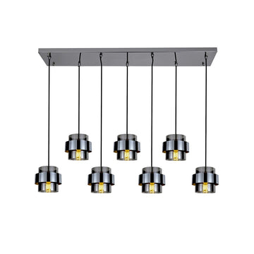 Hanglamp Lucille Zilver 7 Lichts