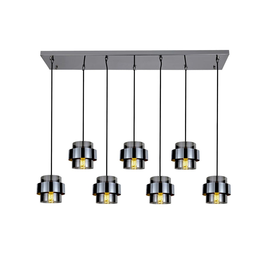 Hanglamp Lucille Zilver 7 Lichts