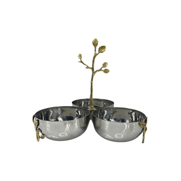 Blooming Schalen Set van 3 Zilver