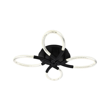 Plafondlamp Flower LED Zwart