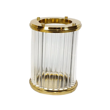 Windlicht Vogue Transparant Goud S
