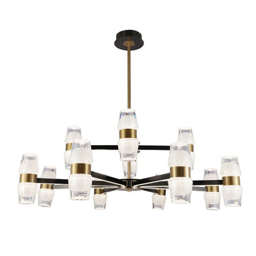 Hanglamp Liya Goud Zwart 4-8 Lichts