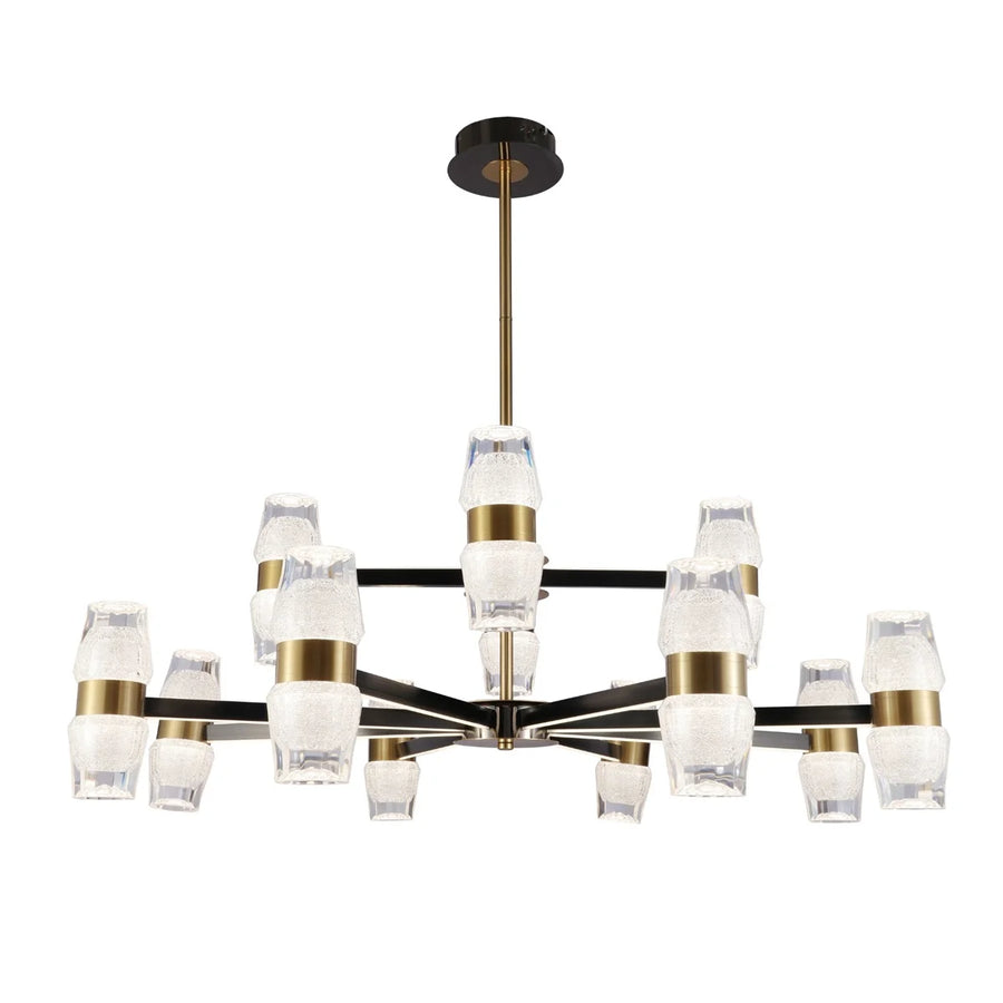 Hanglamp Liya Goud Zwart 4-8 Lichts