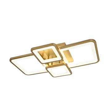 Plafondlamp Matrix LED 4 Baan Goud