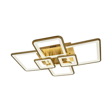 Plafondlamp Matrix LED 6 Baan Goud