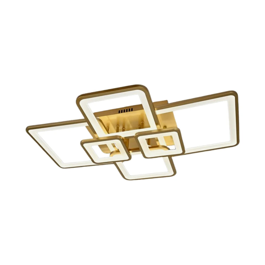 Plafondlamp Matrix LED 6 Baan Goud