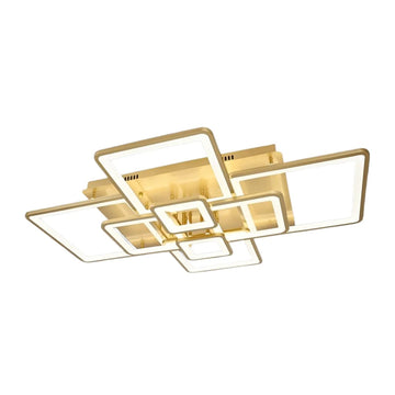 Plafondlamp Matrix LED 8 Baan Goud
