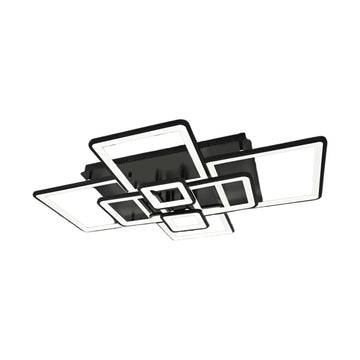 Plafondlamp Matrix LED 8 Baan Zwart