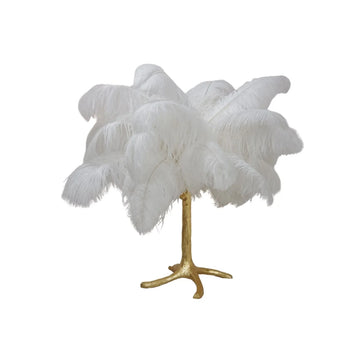 Tafellamp Pauw Goud Wit