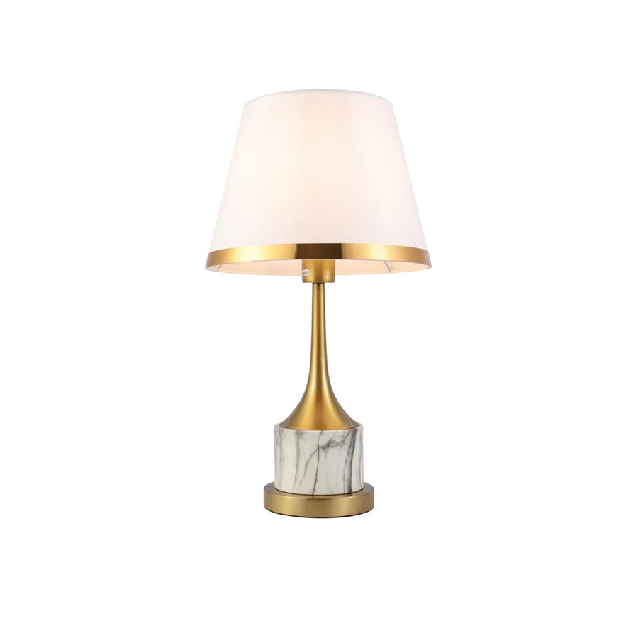 Tafellamp Retro Wit Goud