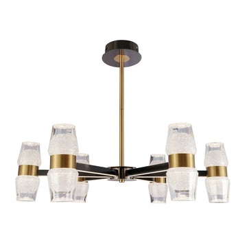 Hanglamp Liya Goud Zwart 6 Lichts