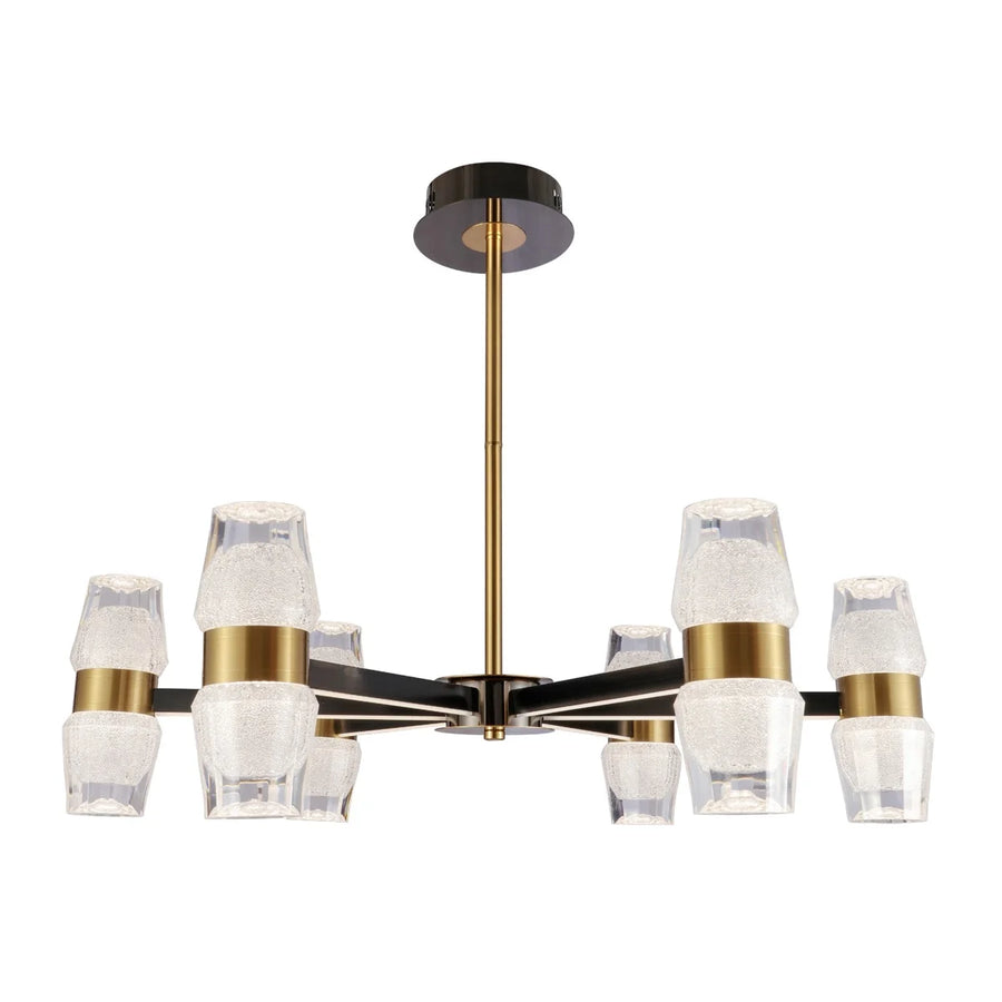 Hanglamp Liya Goud Zwart 6 Lichts