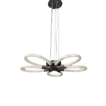 Hanglamp Flower Zwart LED