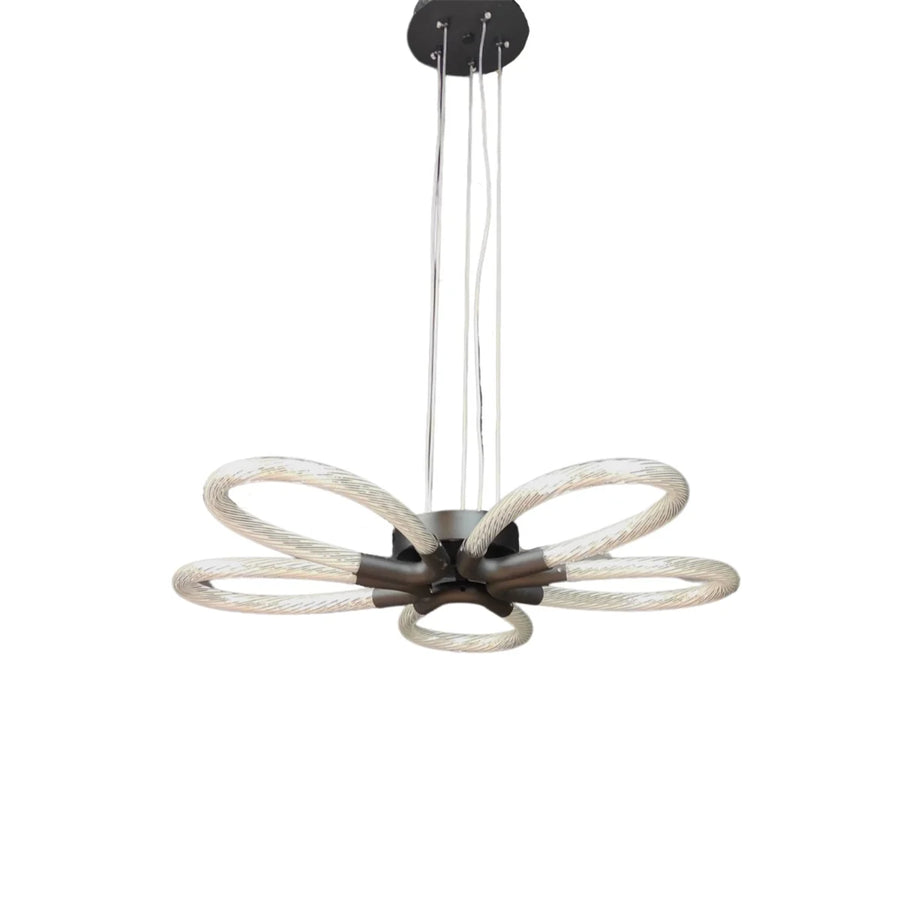 Hanglamp Flower Zwart LED