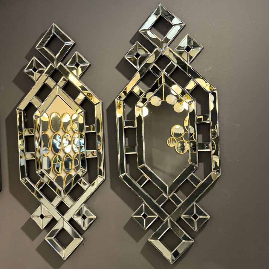 Spiegel Arabesk Grijs L