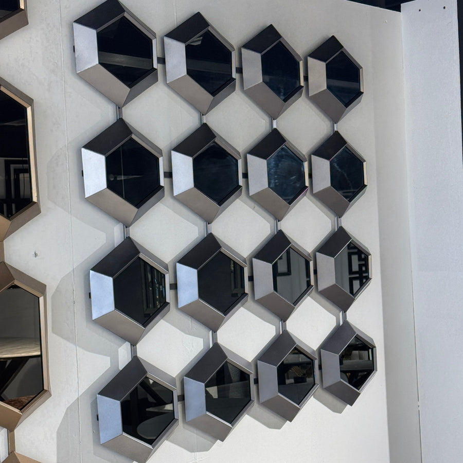 Spiegel Damla Vierkant Grijs